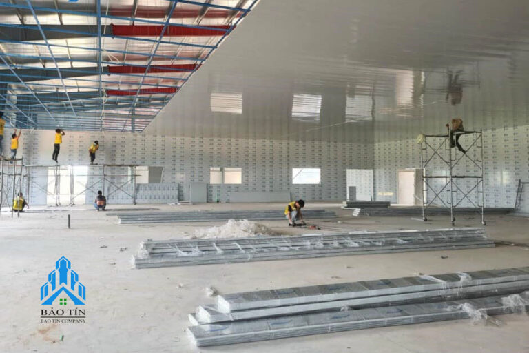 Thi công trần panel chống cháy hiệu quả
