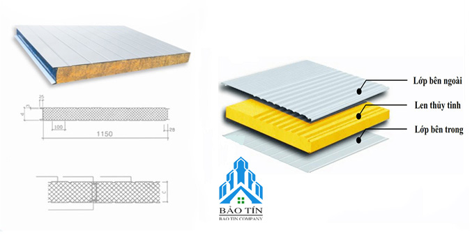 Trần panel rockwool