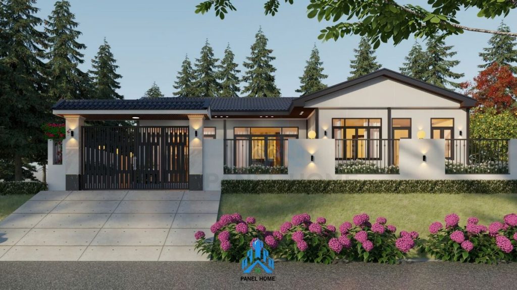 Mẫu nhà tiền chế cấp 4 đơn giản, hiện đại, chi phí thấp