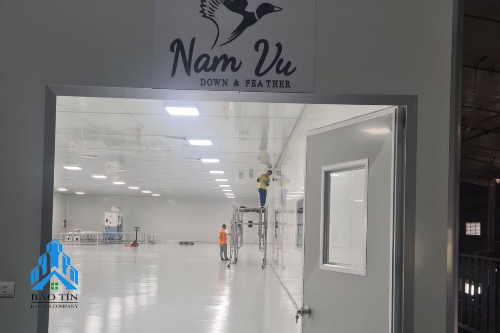 Dự án phòng sạch công ty lông vũ Nam Vũ
