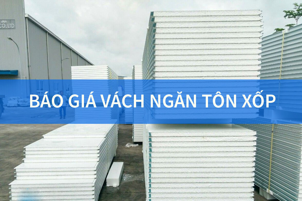 Báo giá tấm vách ngăn tôn xốp