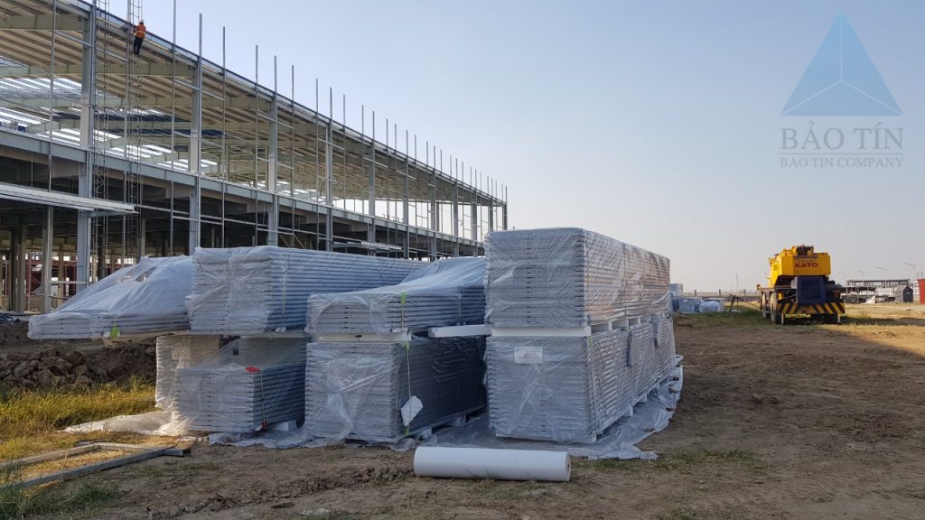 dự án vách ngăn tôn xốp bắc giang