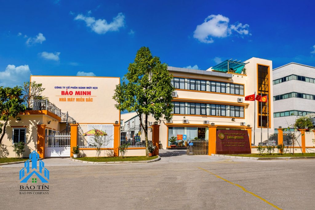 Thi công xưởng sản xuất công ty bánh kẹo Bảo Minh