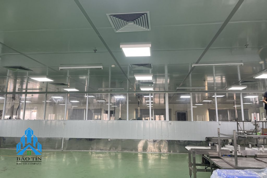 Thi công xưởng sản xuất công ty bánh kẹo Bảo Minh