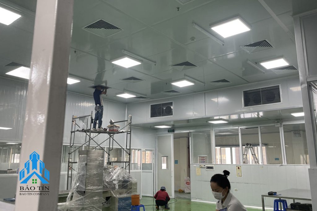 Thi công xưởng sản xuất công ty bánh kẹo Bảo Minh