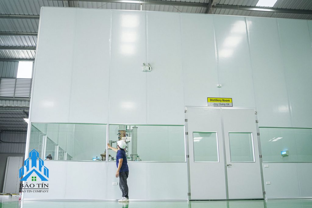 Thi công phòng sạch nhà máy hóa mỹ phẩm Komlife