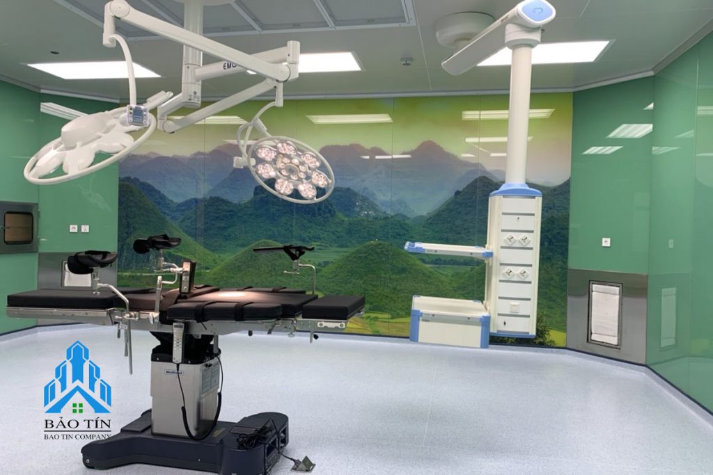 Thi công phòng sạch (phòng phẫu thuật) bệnh viện Xây Dựng