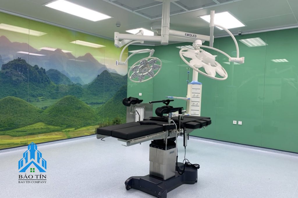 Thi công phòng sạch (phòng phẫu thuật) bệnh viện Xây Dựng