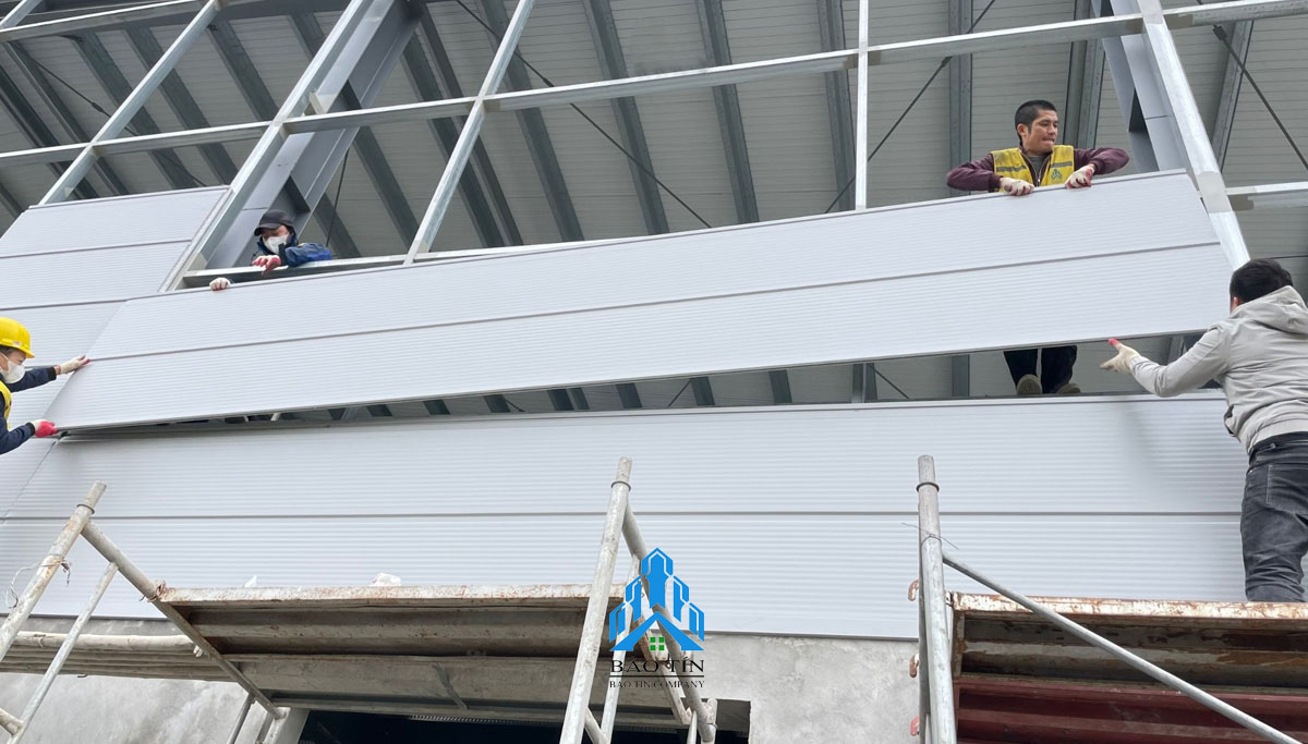 Dự án thi công vách panel ngoài trời
