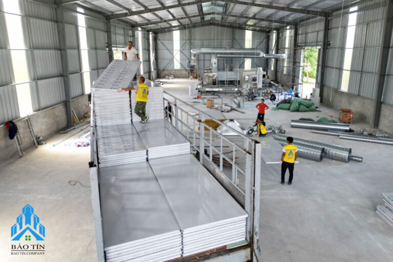 chuẩn bị vật tư thi công