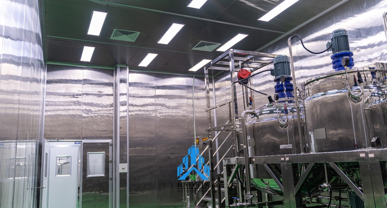 Báo giá thi công cơ điện phòng sạch (M&E) cho phòng mỹ phẩm