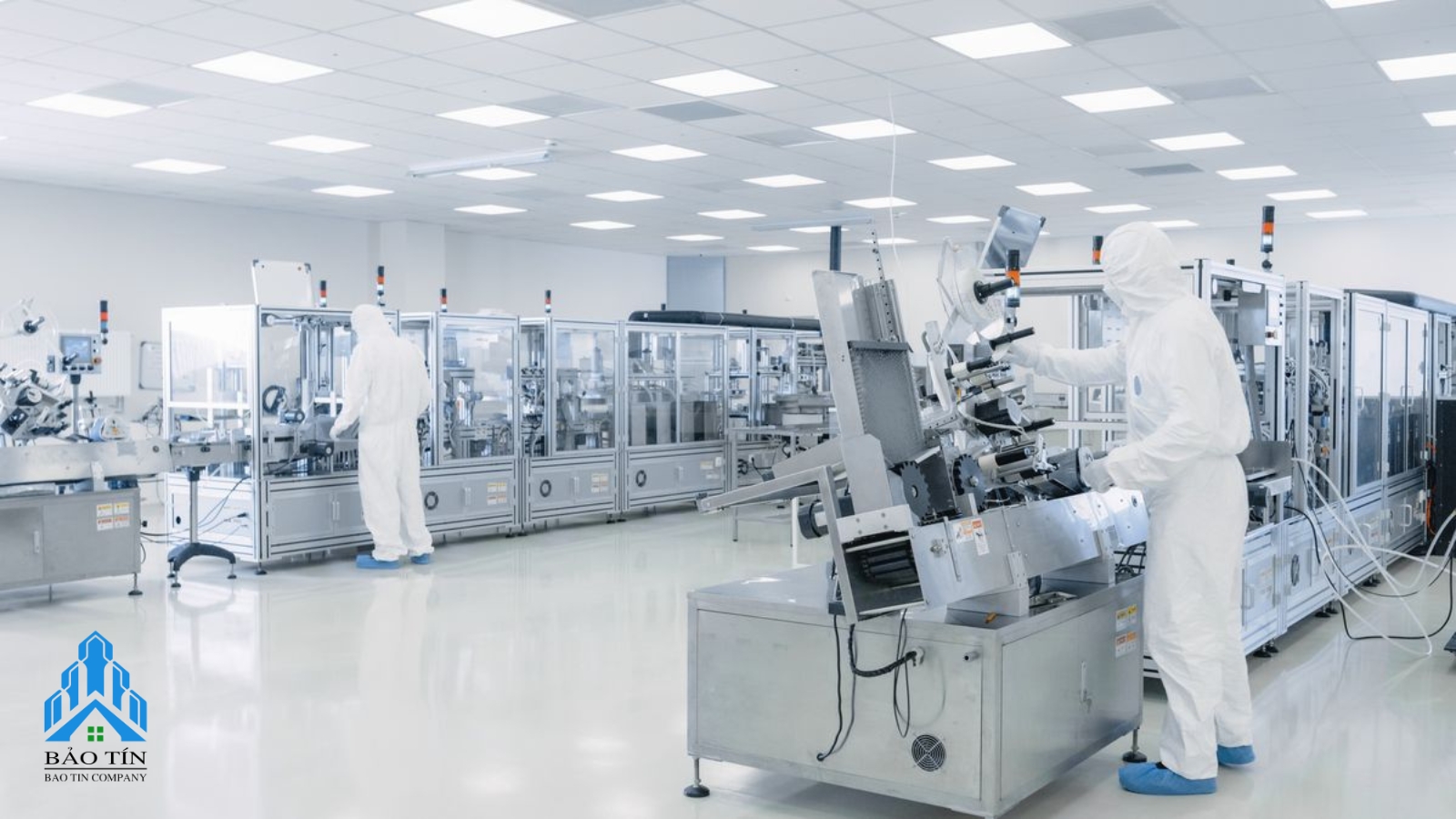 Thi công kết cấu bao che phòng sạch bằng panel nhà máy FDI