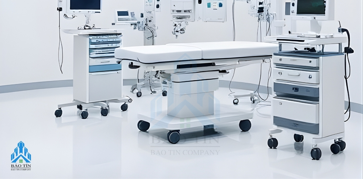Sàn phòng sạch bệnh viện bằng epoxy
