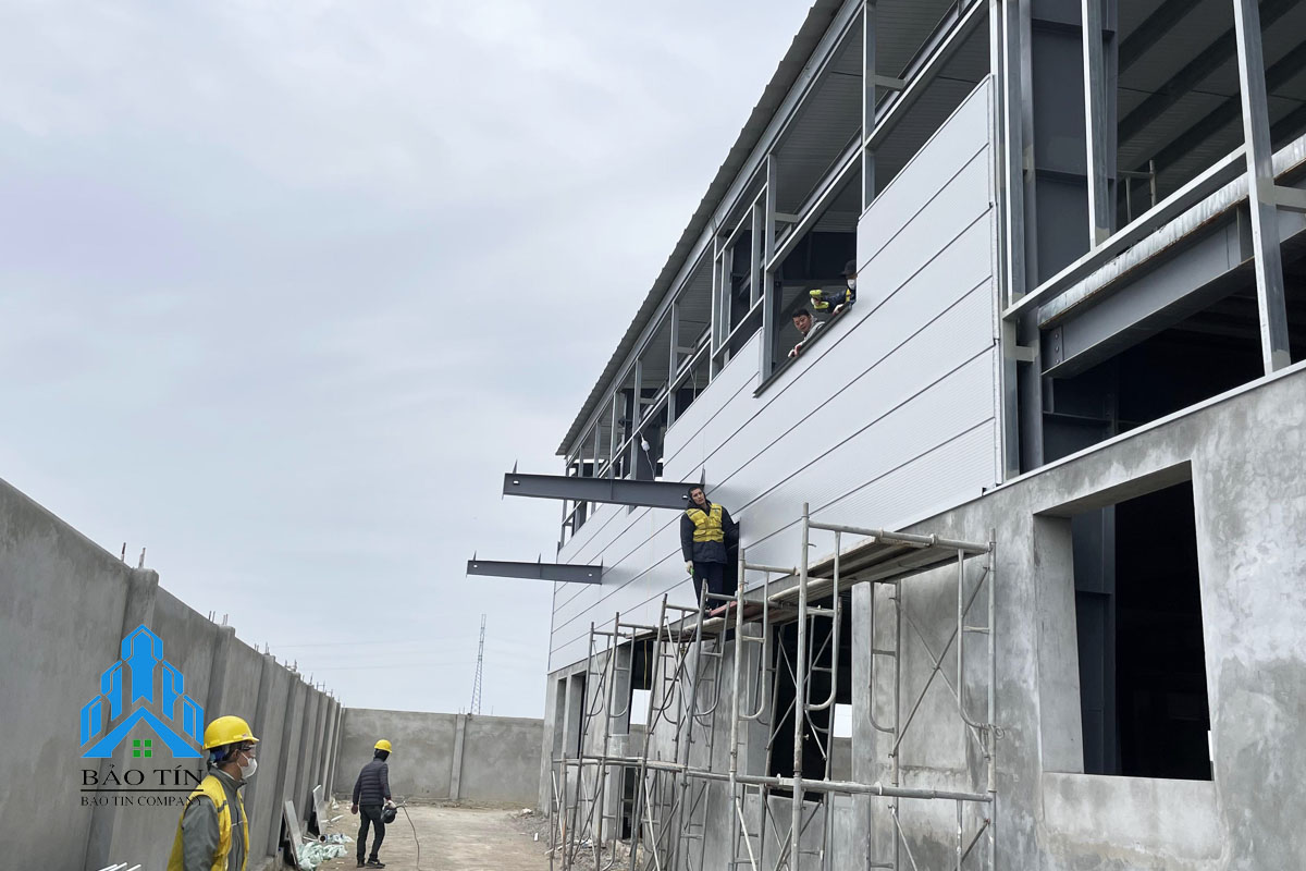 thi công panel tại Cụm công nghiệp Yên Dương