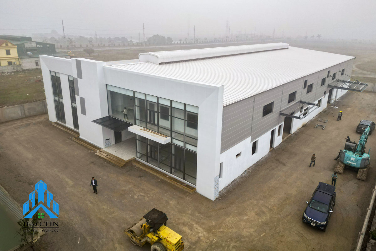 thi công panel tại Cụm công nghiệp Yên Dương