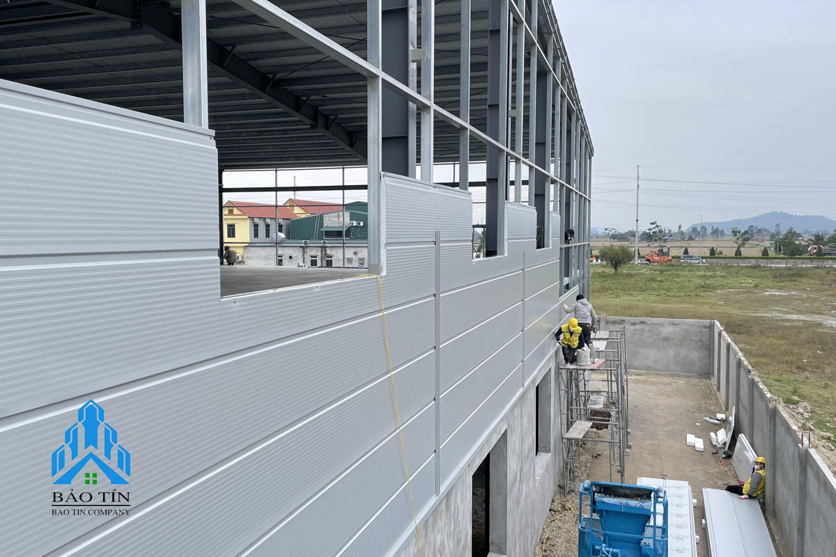 thi công panel tại Cụm công nghiệp Yên Dương