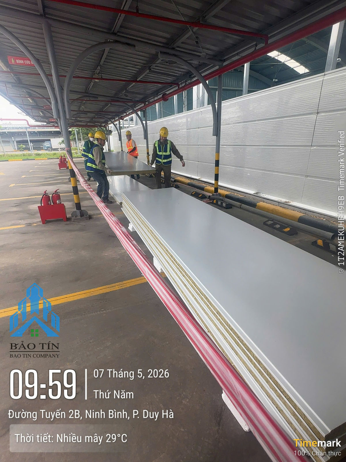 Dự án vách panel nhà xưởng honda