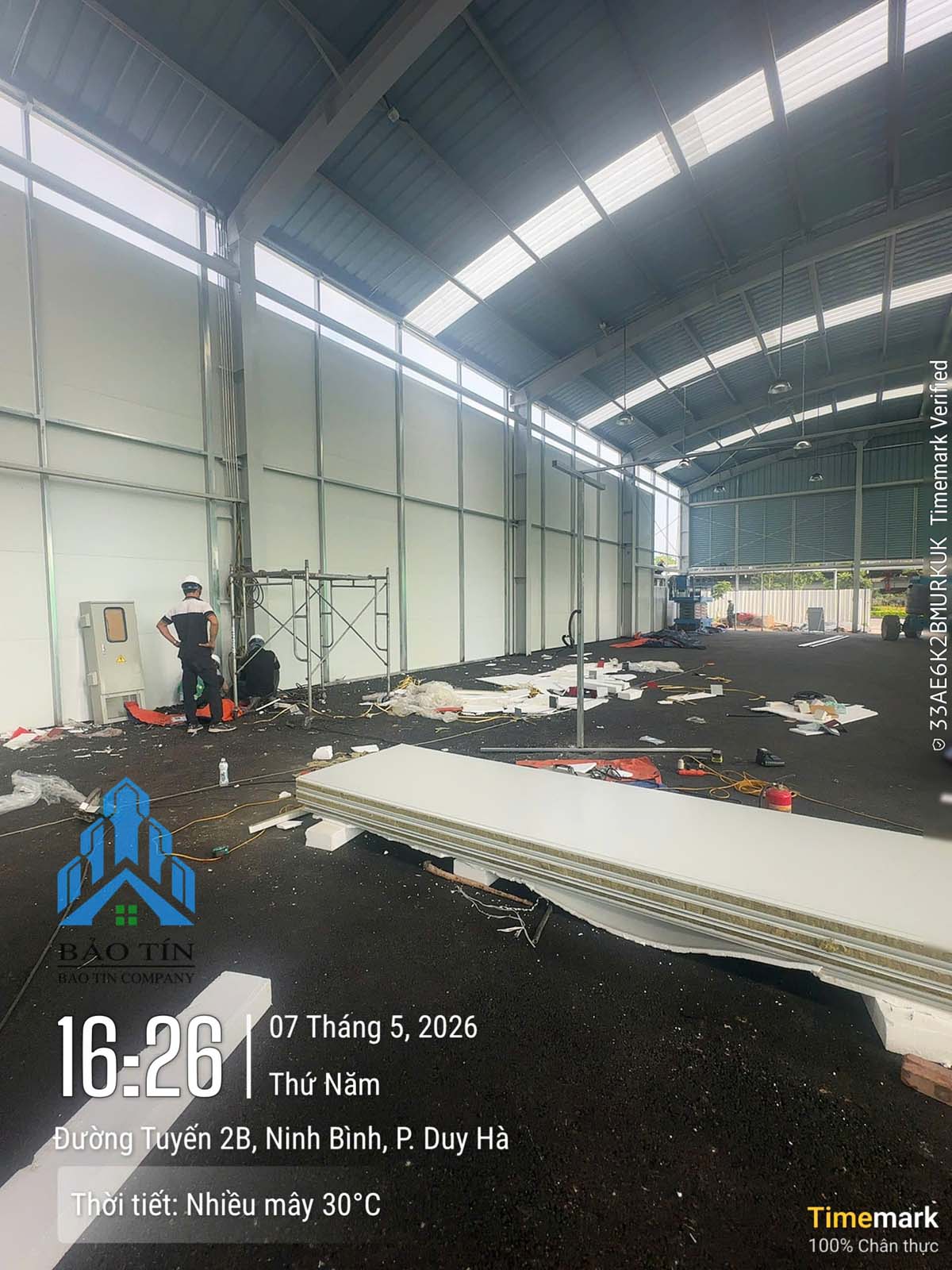 Dự án vách panel nhà xưởng honda