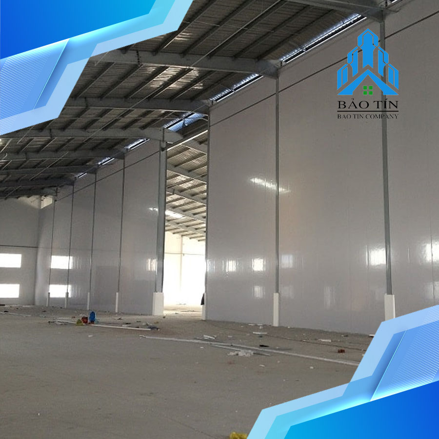 Thi công vách panel chống cháy